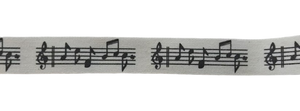 Printed Ribbon - Music Notes