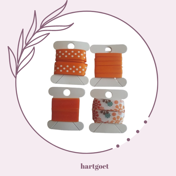 Ribbon Pack - Orange (4 x 1m)