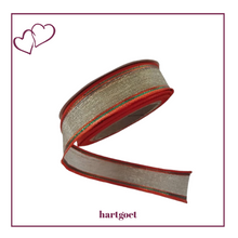 Load image into Gallery viewer, Ribbon - Gold &amp; Red
