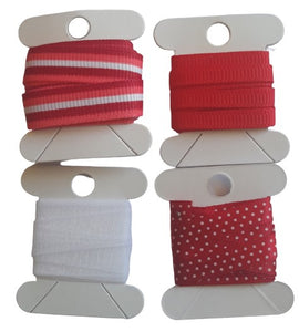 Ribbon Pack - Red (4 x 1m)