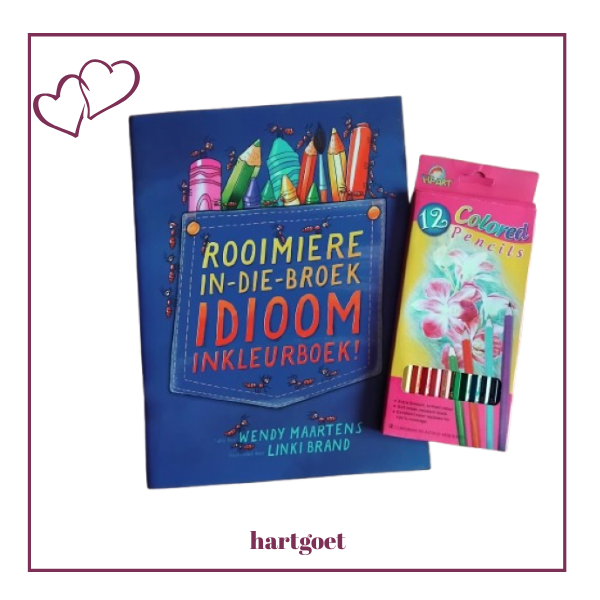 Rooimiere-in-die-broek Idioom Inkleurboek