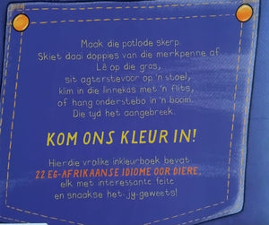 Rooimiere-in-die-broek Idioom Inkleurboek