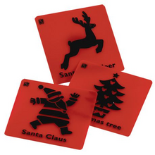 Load image into Gallery viewer, Plastic Rubbing Plates - Christmas
