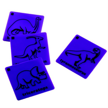 Load image into Gallery viewer, Plastic Rubbing Plates - Dinosaurs
