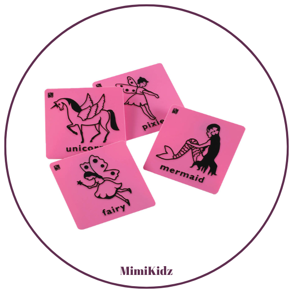Plastic Rubbing Plates - Fairies