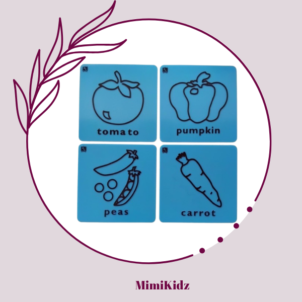 Plastic Rubbing Plates - Vegetables | hartgoet