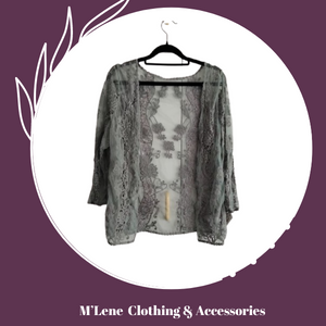 Lace Jacket - Sage - M