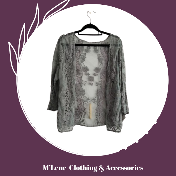 Lace Jacket - Sage - M