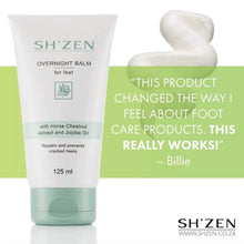 Load image into Gallery viewer, Tube of Sh'Zen Overnight Balm for feet with a customer review
