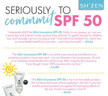 Load image into Gallery viewer, Sh'Zen Skin Insurance SPF50 product reviews
