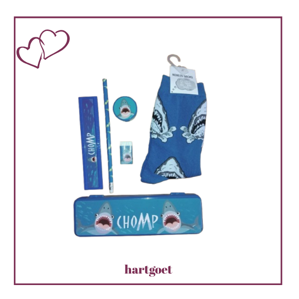Sharks Stationery & Socks Gift Set