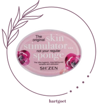 Load image into Gallery viewer, Sh&#39;Zen Skin Stimulator (Black Bath Sponge) - Oval
