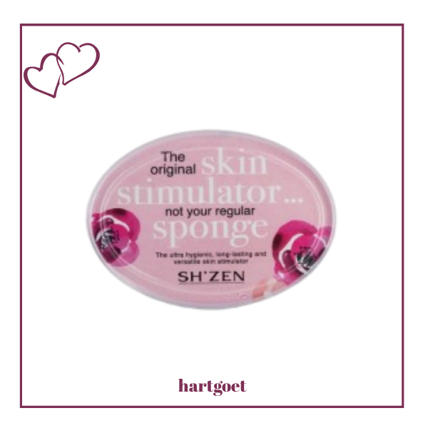 Sh'Zen Skin Stimulator (Black Bath Sponge) - Oval