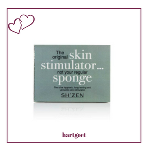Sh'Zen Skin Stimulator (Black Bath Sponge) - Rectangle