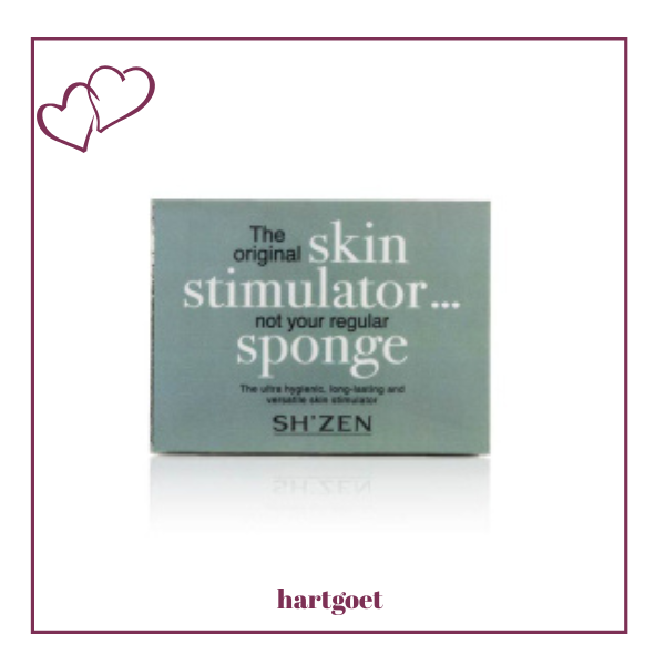 Sh'Zen Skin Stimulator (Black Bath Sponge) - Rectangle