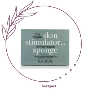 Sh'Zen Skin Stimulator (Black Bath Sponge) - Rectangle