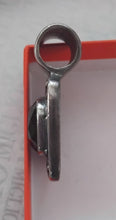 Load image into Gallery viewer, Miglio Khaki Crystal Slider – Burnished Silver (4cm x 3cm)
