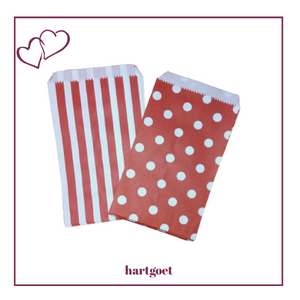 Paper Packets - Small - Red & White