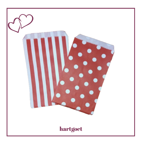 Paper Packets - Small - Red & White