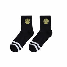 Load image into Gallery viewer, Socks - Black Smiley
