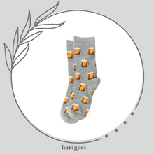 Load image into Gallery viewer, Hey Brew Novelty Beer Socks - grey
