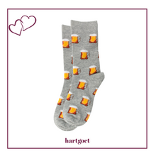 Load image into Gallery viewer, Hey Brew Novelty Beer Socks - grey
