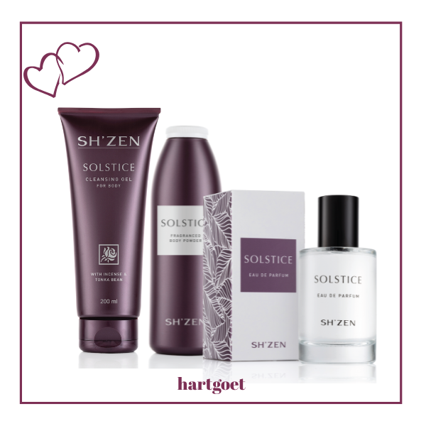 Sh'Zen Solstice Cleansing Gel & Body Powder & Eau de Parfum