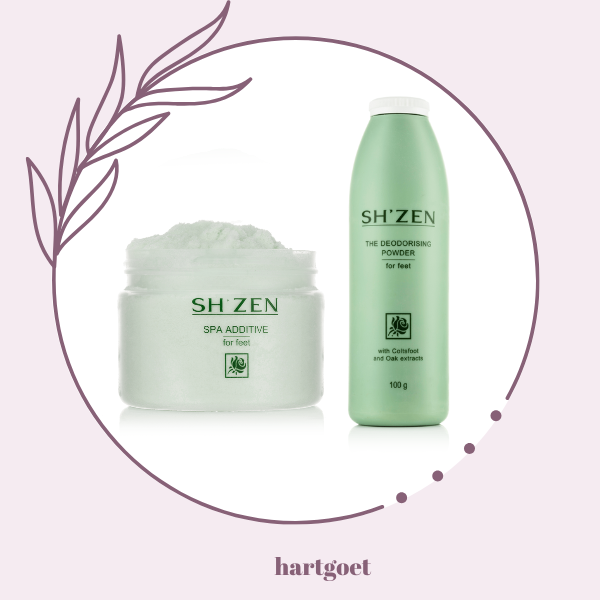 Sh'Zen Spa Additive for feet (250g) & Deodorising Powder (100g)