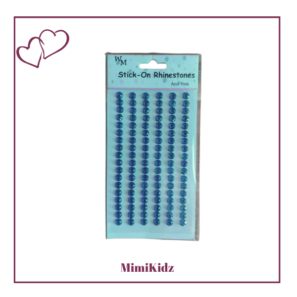 Stick-on Rhinestones - Blue
