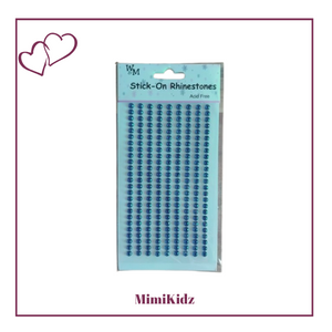 Stick-on Rhinestones - Blue - Small