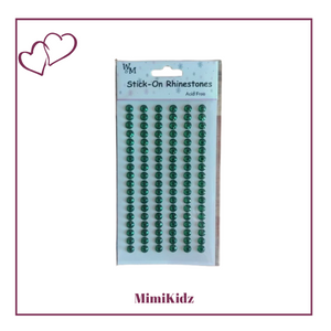 Stick-on Rhinestones - Green