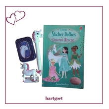 Load image into Gallery viewer, Sticker Dollies:  Unicorn Rescue Gift Set
