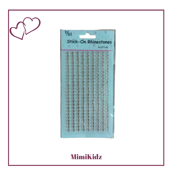 Stick-on Rhinestones - Gold - Small