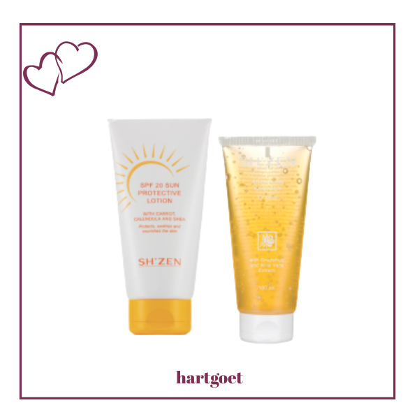 Sh'Zen SPF20 Sun Protective Lotion (150ml) & After Sun Soother (100ml)