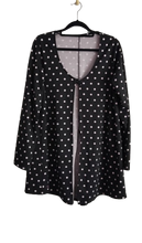 Load image into Gallery viewer, Swallow Jacket - Black With White Polkadots - Size L
