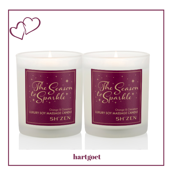 Sh'Zen The Season To Sparkle Luxury Soy Massage Candle x 2