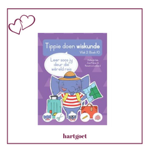 Load image into Gallery viewer, Tippie doen wiskunde - Vlak 2 Boek 10 - Leer soos jy deur die wêreld reis
