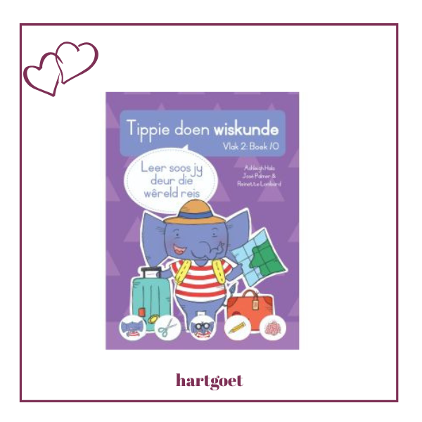 Tippie doen wiskunde - Vlak 2 Boek 10 - Leer soos jy deur die wêreld reis