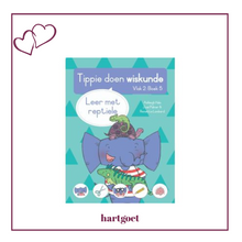 Load image into Gallery viewer, Tippie doen wiskunde - Vlak 2 Boek 5 - Leer met reptiele
