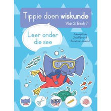 Load image into Gallery viewer, Tippie doen wiskunde - Vlak 2 Boek 7 - Leer onder die see
