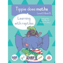 Load image into Gallery viewer, Tippie does maths - Level 2 Book 5 - Learning with reptiles
