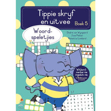 Load image into Gallery viewer, Tippie skryf en uitvee - Boek 5 - Woordspeletjies
