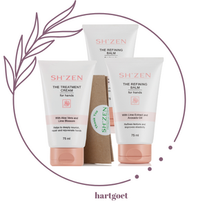 Sh'Zen Treatment Cream (75ml) & Refining Balm (2 x 75ml) for hands