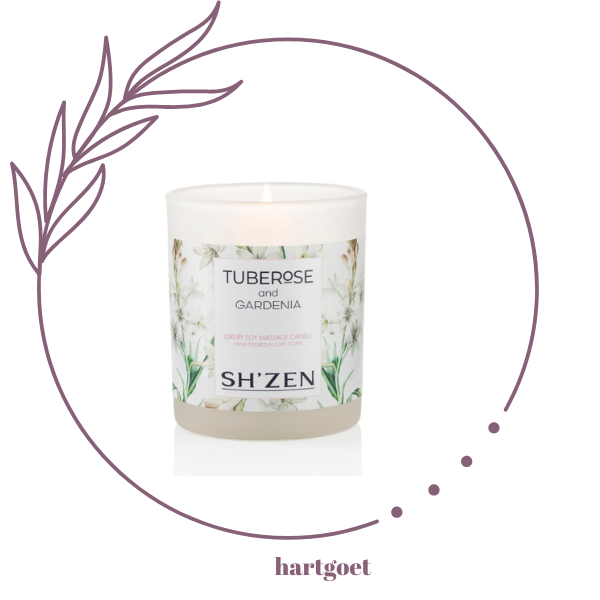Sh'Zen Tuberose and Gardenia Luxury Soy Massage Candle