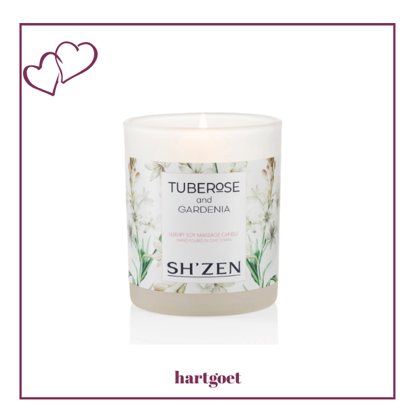 Sh'Zen Tuberose and Gardenia Luxury Soy Massage Candle