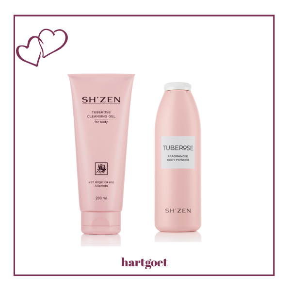 Sh'Zen Tuberose Cleansing Gel & Fragranced Body Powder
