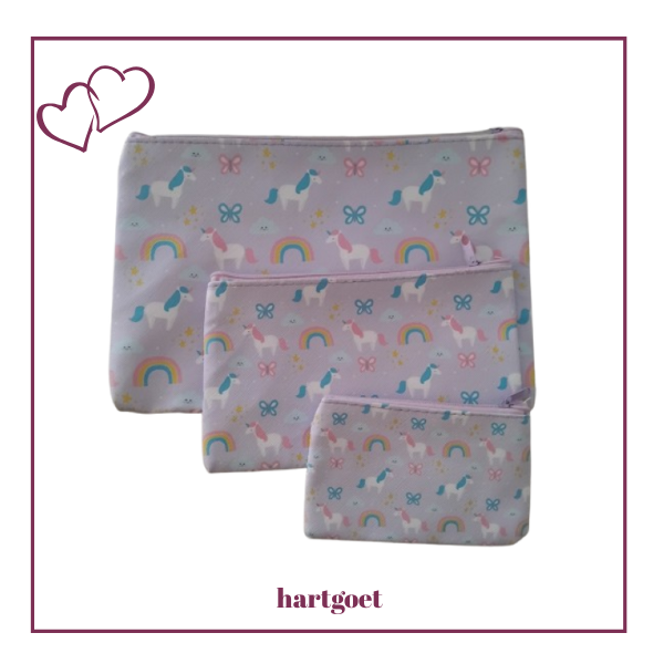 Set of 3 Unicorn Bags