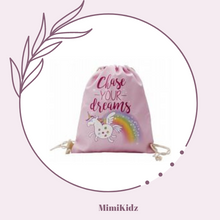 Load image into Gallery viewer, Drawstring bag - unicorn
