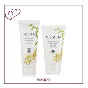 Vanilla Cashmere Gift Set - Sh'Zen Vanilla Cashmere Cleaning Gel & Body Cream