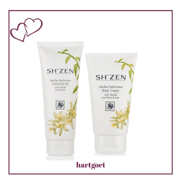 Vanilla Cashmere Gift Set - Sh'Zen Vanilla Cashmere Cleaning Gel & Body Cream